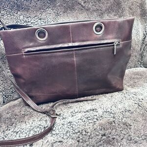 Vintage Wilson Leather - Brown Hobo Tote Bag Messenger Business Career 15x9x4